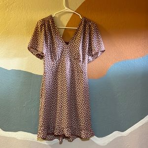 Polkadot dress with pockets and matching scrunchie
